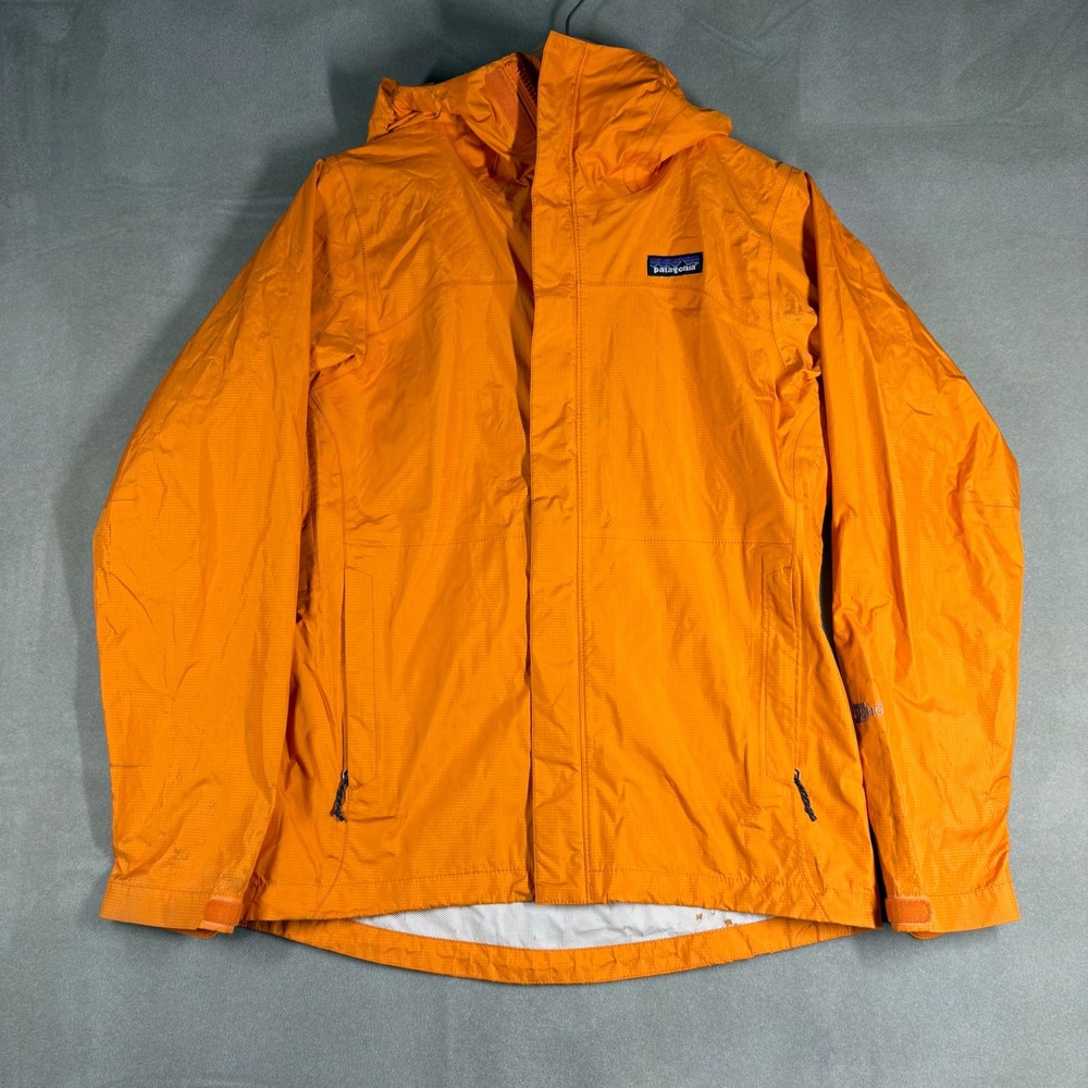 Patagonia H2No Torrentshell Rain Jacket Womens XS Orange Full Zip Hooded Shell